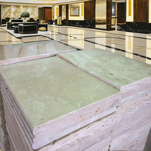 2025 cổ điển màu be ngà ánh sáng travertine gạch đá tự nhiên giảm hồ bơi đối phó bullnose pavers biệt thự sang trọng nơi cư trú khách sạn - Product Image 2