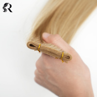 Extensions de cheveux humains vierges chinois de qualité supérieure 10A, double trame, fabrication à la machine
