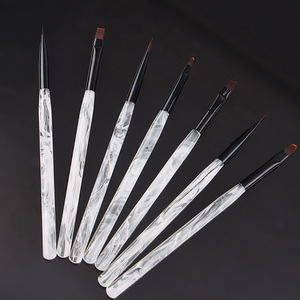 Lot de 12 pinceaux de nail art style japonais, en nylon, pour dessin de rayures, marque privée, outils de manucure professionnels - Product Image 4