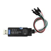 Módulo de comunicación USB a IC2 IIC/TTL, puerto serie UART 2 en 1, CH341G, programador de flash para puerto serie con 2 cables DuPont de 4 pines