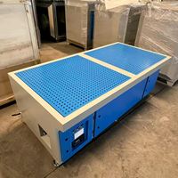 Plataforma de lijado en seco con ruedas de bloqueo para línea de montaje, mesa de pulido en seco con movimiento flexible de línea