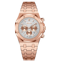 Montre-bracelet imposante pour homme, étanche 30m, bracelet en acier, cadran lumineux, idéale pour les occasions formelles