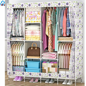 FUjian-<span class=keywords><strong>armario</strong></span> con 3 estantes para colgar ropa, <span class=keywords><strong>armario</strong></span> para dormitorio, Reino Unido - Product Image 6