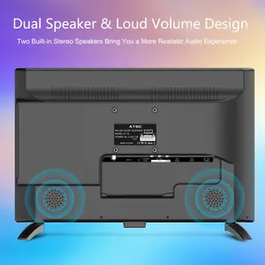 Tas portabel layar sentuh, kualitas Superior 19 inci ukuran besar 12V DC LED TV pintar