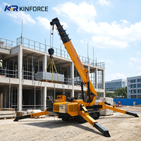 Grúa Araña Micro Compacta de 17m 21m, 5 Toneladas 8 Toneladas, Radio de Trabajo, Motor, Construcción, Acristalamiento, Exportación 2026, Sistema Expandible