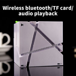 Geometric Cube Wireless <b>Speaker</b> Creative Split Surface RGB LED Light TF Card Mini Portable Desktop Gift <b>Audio</b> Box - Product Image 5