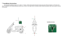 WK60-10B2525F1 60Ghz Sensor Jarak Jauh Radar Gelombang Milimeter Modul Deteksi Pemantauan Zona Buta Maks 40m