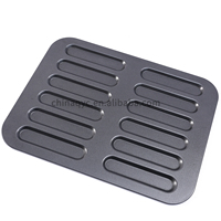 Moule à muffins rectangulaire 12 cavités en acier au carbone antiadhésif, plaque de cuisson pour mini-gâteaux et pâtisseries, chaleur uniforme, démoulage rapide, qualité alimentaire