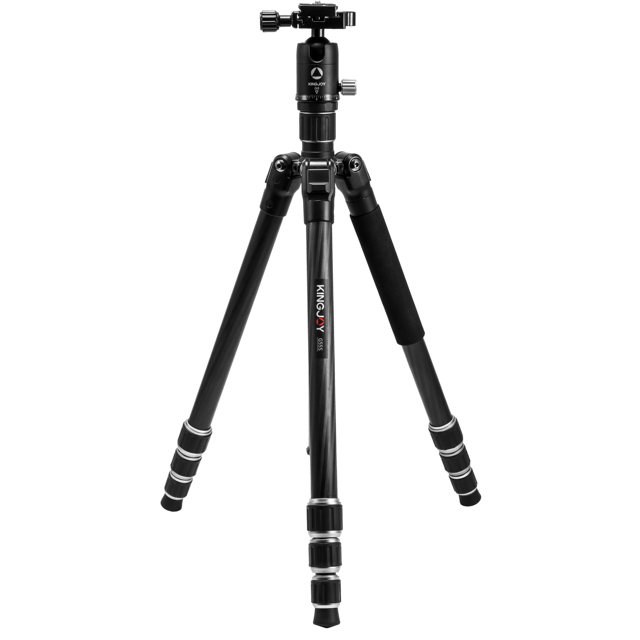 Travel G55S+G0 Portable Shooting Lightweight Photo Ball Head Photographic Professional Stand Carbon Fiber DSLR Camera Tripod