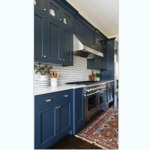 Muebles de Cocina Completos de Estilo Americano Clásico, Gabinetes de Cocina de Madera con Diseño Shaker, Isla Lacada con Fregadero Incluido - Product Image 5