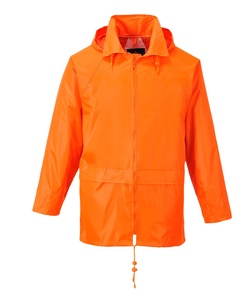 Chaqueta Impermeable Reflectante Verde Oliva OEM de Poliéster, de Una Sola Capa, 2 Piezas, para Trabajadores y Motociclistas - Product Image 4