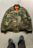 2024 hommes à la mode coton manteau avec siège réversible lapin fourrure sculpture col fermeture à glissière Camouflage veste pour l'hiver