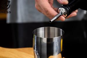 Aksesori <span class=keywords><strong>Bar</strong></span> baja tahan karat penuang botol logam perak dan sumbat untuk anggur merah ramah lingkungan - Product Image 6