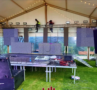Plataforma de Escenario Cuadrada de Aleación de Aluminio SGAIER TRUSS AS-12, Diseño Modular Preensamblado, Capacidad de Carga de 1000 kg, Dimensiones de 1x2 m