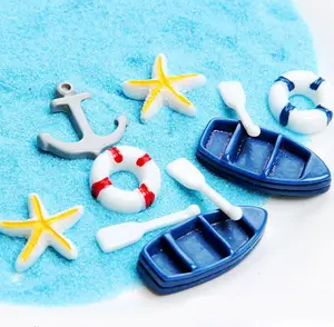 Nuevo diseño Ocean Charms Accesorios Starfish Boat Fish Shapes Adornos para la decoración del teléfono Slime Making Kit