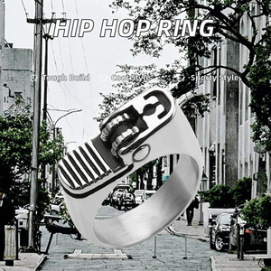 Anillo Creativo de Acero Inoxidable Estilo Gótico Punk para Hombre, Chapado en Plata con Forma de Encendedor, para Bodas y Compromisos - Product Image 2