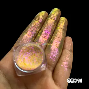 SHENG ZHU Pigmento <span class=keywords><strong>Camaleonte</strong></span> in Polvere Scintillante Effetto Aurora Neon per Ombretto - Product Image 1