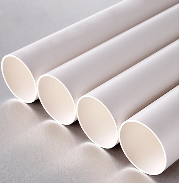 PVC Drainage Pipe, Corrosion Resistant Gravity Sewer Tube for Building Household Sewage, Rainwater Plumbing Wastewater Drainage