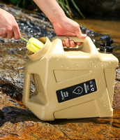Seau de stockage d'eau en plastique robuste de nouvelle conception en HDPE, bidon d'eau, réservoir, bidon pour le camping, accessoire de plein air