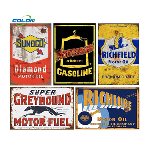 Décoration <span class=keywords><strong>murale</strong></span> rétro 8x12 pouces étain signes gazole rétro annonce antique métal signes <span class=keywords><strong>pour</strong></span> Garage Man Cave Bar <span class=keywords><strong>cuisine</strong></span> - Product Image 3
