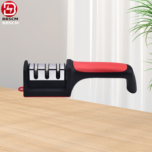 Wholesale Knife <b>Sharpener</b> Home Use Multifunctional Three-Stage Stainless Steel Sharpening Stone Quick Sharpening <b>Tool</b> Sharpening - Product Image 2