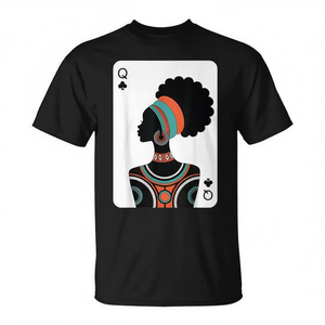 Camiseta con Diseño Gráfico 'Black Woman Queen', Unisex, Talla Mediana para Adultos, Ropa Promocional - Product Image 2