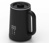 Bouilloire électrique à contrôle de température intelligent avec pot intérieur sans soudure 1,7 L 304ss