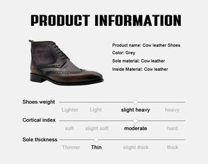 Goodyear Blake Welt, botas de moda para Hombre, zapatos, botas clásicas impermeables para hombre, zapatos formales Para Hombre, botas con cordones para hombre - Product Image 5