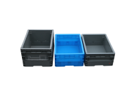 400-230 Caisse de rangement en plastique pliable multifonctionnelle Boîte de retournement de fruits épaissie pour le transport logistique Matériau PP