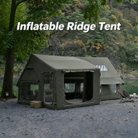 Tente gonflable de luxe pour le camping, AirTent, pour 3 à 8 personnes, abri familial, tissu Oxford, imperméable, grande tente de glamping en plein air