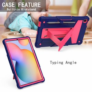 Custodia 3 in 1 antiurto per bambini, in PC e silicone, con supporto per tablet, compatibile con <span class=keywords><strong>Samsung</strong></span> Galaxy TAB <span class=keywords><strong>S6</strong></span> lite 10.4 SM-P610 615. - Product Image 4