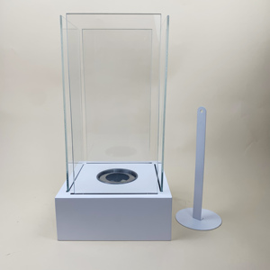 Nouvelle promotion, foyer de table en métal sans fumée à l'éthanol, brûleur de table, cheminée de table avec verre - Product Image 5