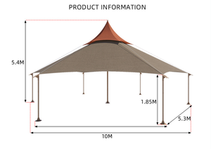 <b>Big</b> Four-Season PVC Water Resistant Customized Size Evening Wedding Banquet Event <b>Tent</b> Outdoor Awning Camping Glamping - Product Image 4