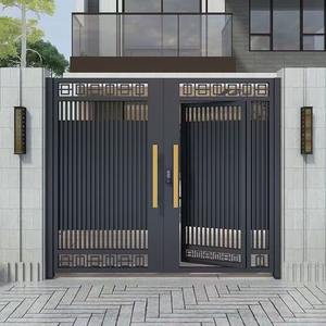 Portail de Jardin en Aluminium Américain Best-Seller, Design Étanche pour Villa, Portail Coulissant Moderne, Portails de Façade Battants - Product Image 2