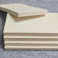 Feutre en fibres synthétiques mécaniquement liées, 100% laine et polyester, poids moyen 48 GSM, tricoté chaîne, écologique, fourni directement par l'usine