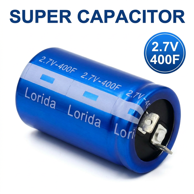2.7V 400F Ultracapacitor Farad Capacitor for Peak Power Shaving and Maintenance Free Energy Systems