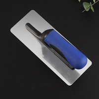 Lame de spatule d'écrémage en acier inoxydable avec manche en plastique Outil de lissage pour cloisons sèches Grattoir à plâtre Mastic