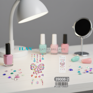 Adesivi con strass brillanti ILAN 39008-2 per decorazioni nail art - Product Image 2