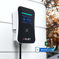 Chargeur mural intelligent INJET SWIFT pour véhicules électriques, 7kW-22kW, 3 phases, 32A, AC Type 2, certifié CE, charge rapide, chargeur de voiture électrique