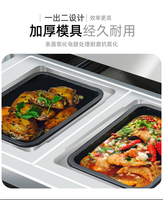 Mesin Pengemas Makanan Siap Saji dengan Tray Aluminium Foil, Penyegel Tray MAP, dan Printer