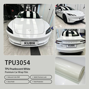 Gloss <strong>Pearlescent</strong> White TPU Color Changing PPF Anti YellowHigh Grade Full Car <strong>Wrap</strong> for Different Passenger Car - Product Image 2