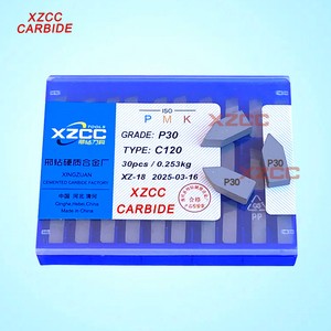 Inserti in Carburo di Tungsteno P30 Brasati per Utensili da Tornio, Inserti in Carburo Cementato YG6 C116 C103 H10 YG-6 P 30 C 116 103 H20 - Product Image 6