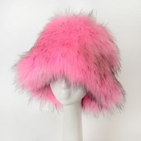 Chapeaux d'hiver en fausse fourrure moelleuse, chapeau en fourrure pour femmes, chapeau en peluche pour l'automne et l'hiver