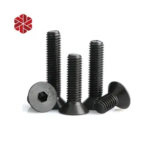 Carbon Steel Black Countersunk Flat Head Hex Socket Screw Bolts M6 M8