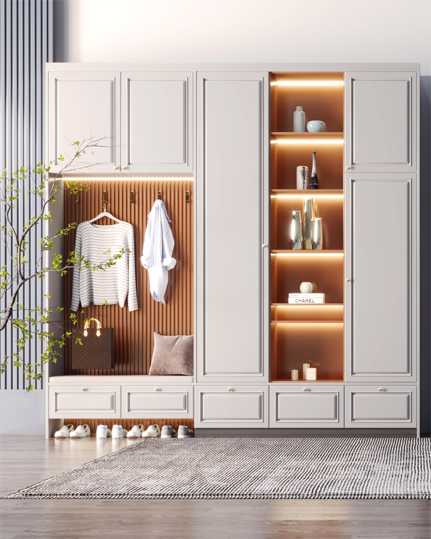 Französisch-Amerikanischer Leicht-Luxus Einfarbiger Kleiderschrank mit Glastüren, Maßgefertigt, Massivholz-Kleiderschrank, Direkt vom Hersteller| Alibaba.com