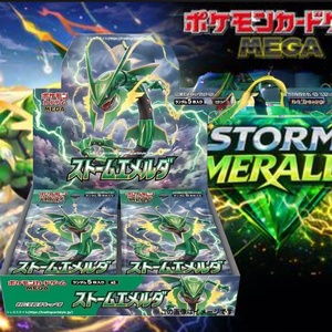 M6 Ms5 Storm Emerald Rayquaza Themed Japanese Pokémon Booster Display Set Per Each Rare Secret Rayquaza Variants for Collectors - Product Image 5