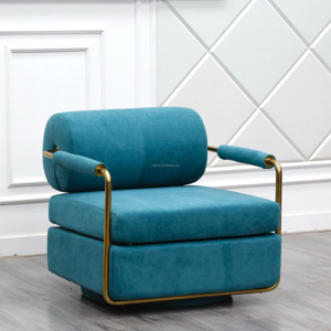 Sillón Giratorio Moderno de <span class=keywords><strong>Tela</strong></span>, el Más Vendido, <span class=keywords><strong>para</strong></span> Dormitorio, Apartamento, Cafetería, Hotel, Villa, con 3 Años de Garantía - Product Image 4