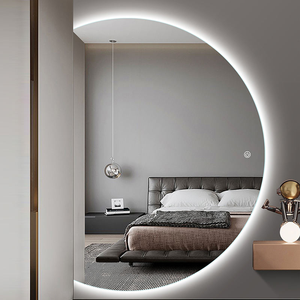 <span class=keywords><strong>Espejo</strong></span> decorativo de pared con pantalla táctil CF, tocador de <span class=keywords><strong>baño</strong></span>, <span class=keywords><strong>espejo</strong></span> de <span class=keywords><strong>baño</strong></span> inteligente con luz Led de media luna - Product Image 2