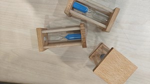 Carré 1/<span class=keywords><strong>2</strong></span>/3/5 multicolore sablier sablier horloge montre en bois sablier <span class=keywords><strong>ensemble</strong></span> pour la maison cuisine bureau - Product Image 5