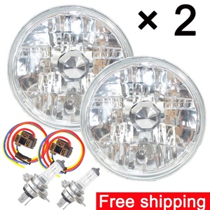 5-3/4 Crystal Clear Halogen Hi Beam <span class=keywords><strong>Headlight</strong></span> 60W 6000K Bombilla con conectores de cables Nueva condición Faro de plástico - Product Image 2